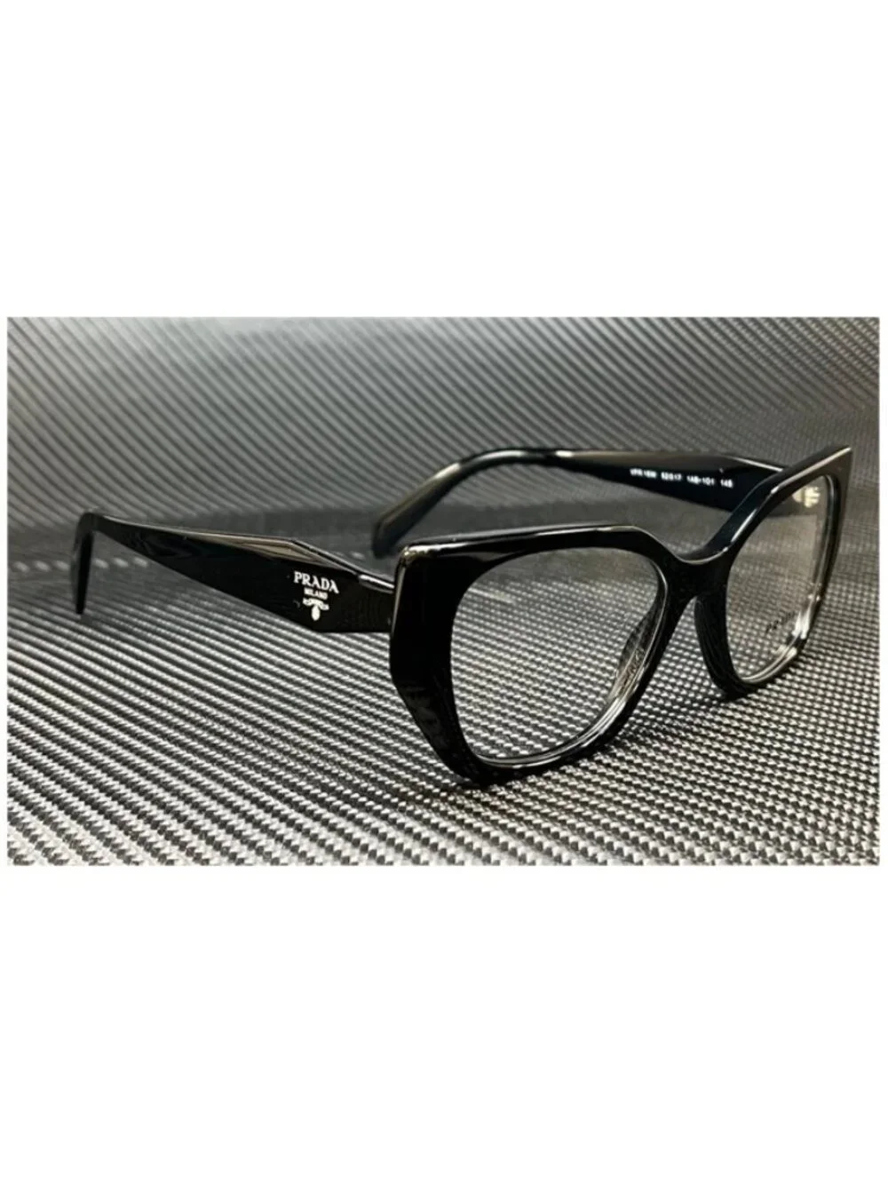 New PRADA Women  Black Eyeglasses  52- 17- 145